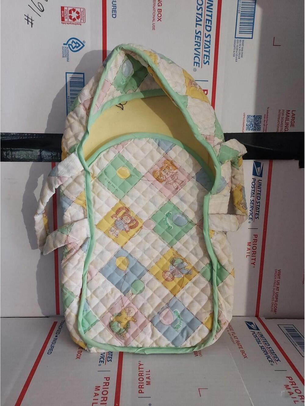 Appalachian Artwork 1983 Cabbage Patch Kids Quilted Doll Carrier 18 in - T6#24